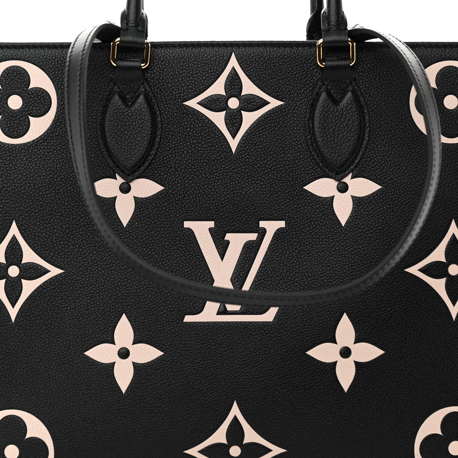 Louis Vuitton Empreinte Monogram Giant Onthego MM Black Beige 7 of 10