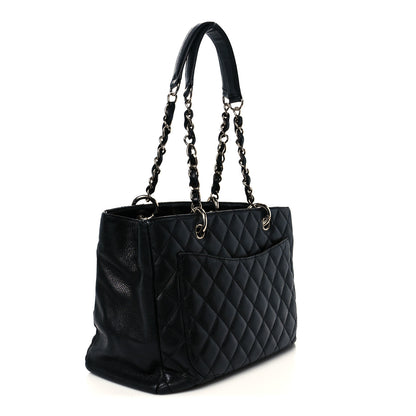 Chanel Caviar Quilted Grand Shopping Tote GST Black 3 of 10