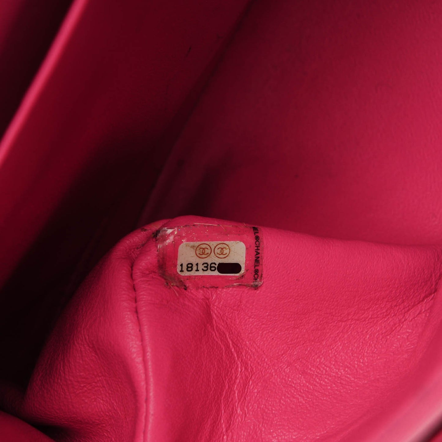 Iridescent Caviar Quilted Jumbo Double Flap Pink