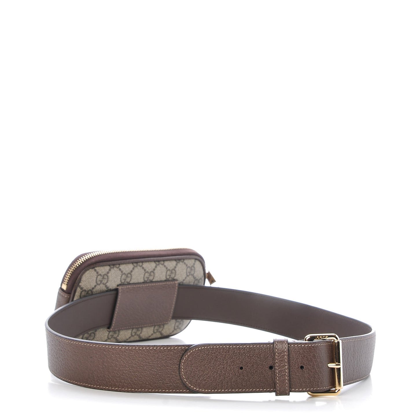 GG Supreme Monogram Ophidia Belted iPhone Case 95 38 Dark Brown