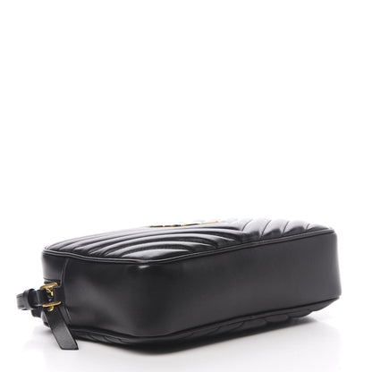 Saint Laurent Calfskin Matelasse Monogram Lou Camera Bag Black 4 of 10