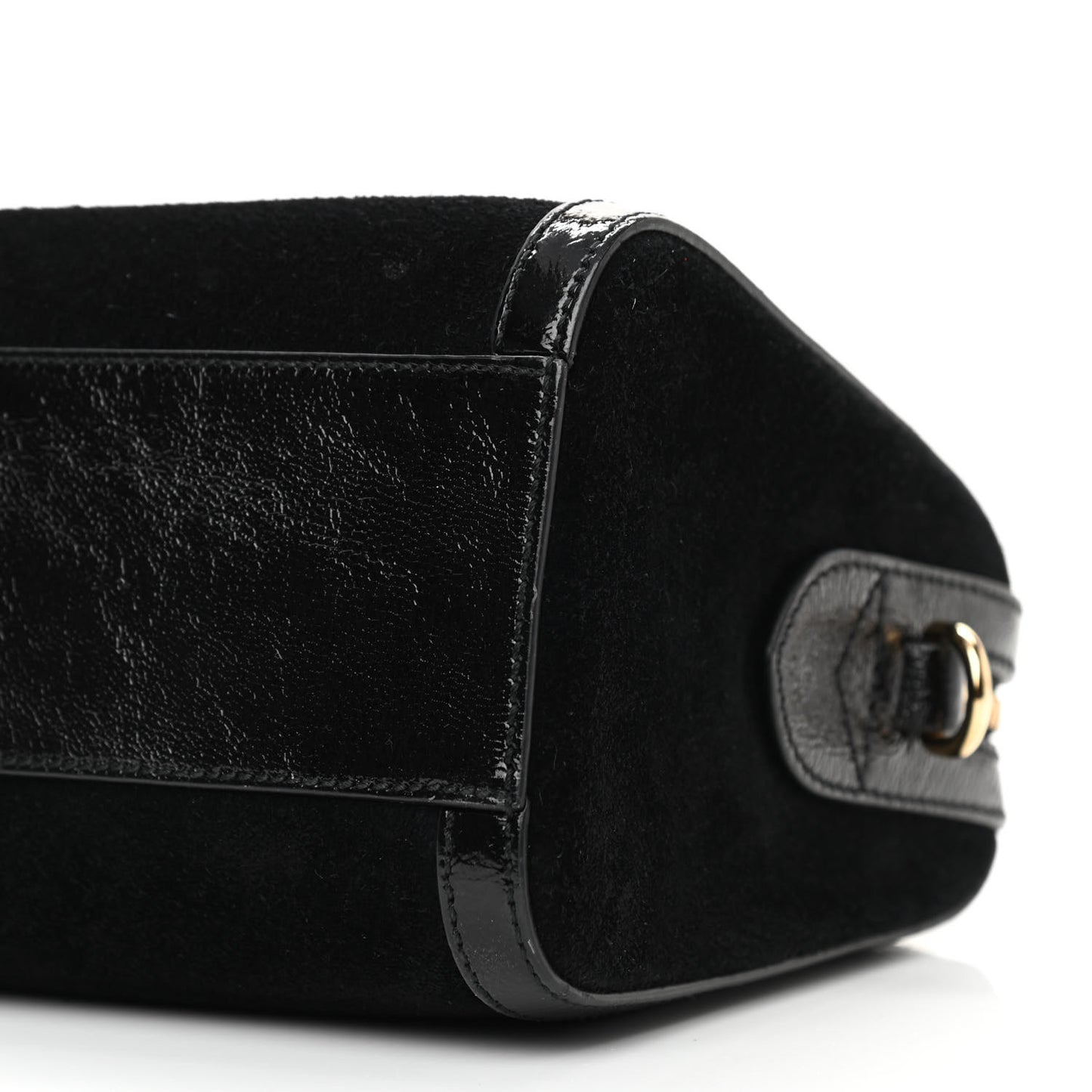 Suede Patent GG Web Medium Ophidia Boston Black