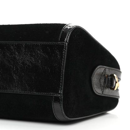 Gucci Suede Patent GG Web Medium Ophidia Boston Black 9 of 10