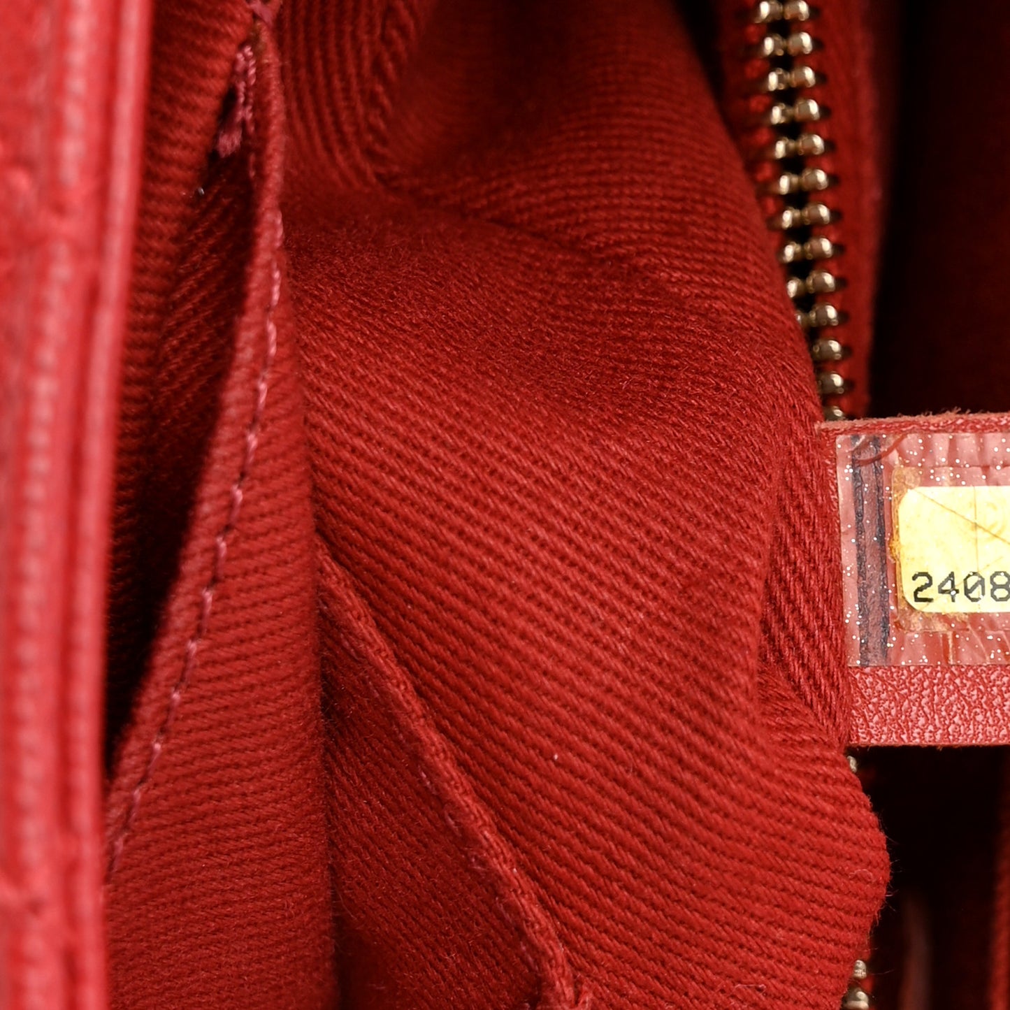 Caviar Quilted Small Coco Handle Flap Red