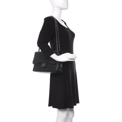 Chanel Caviar Quilted Jumbo Double Flap Black 2 of 13