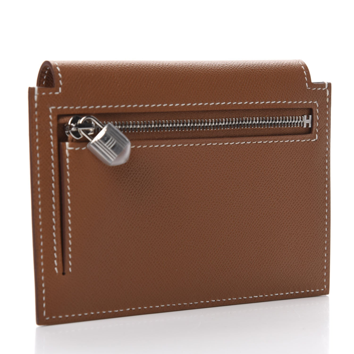 Hermes Epsom Kelly Pocket Compact Wallet Gold 3 of 8