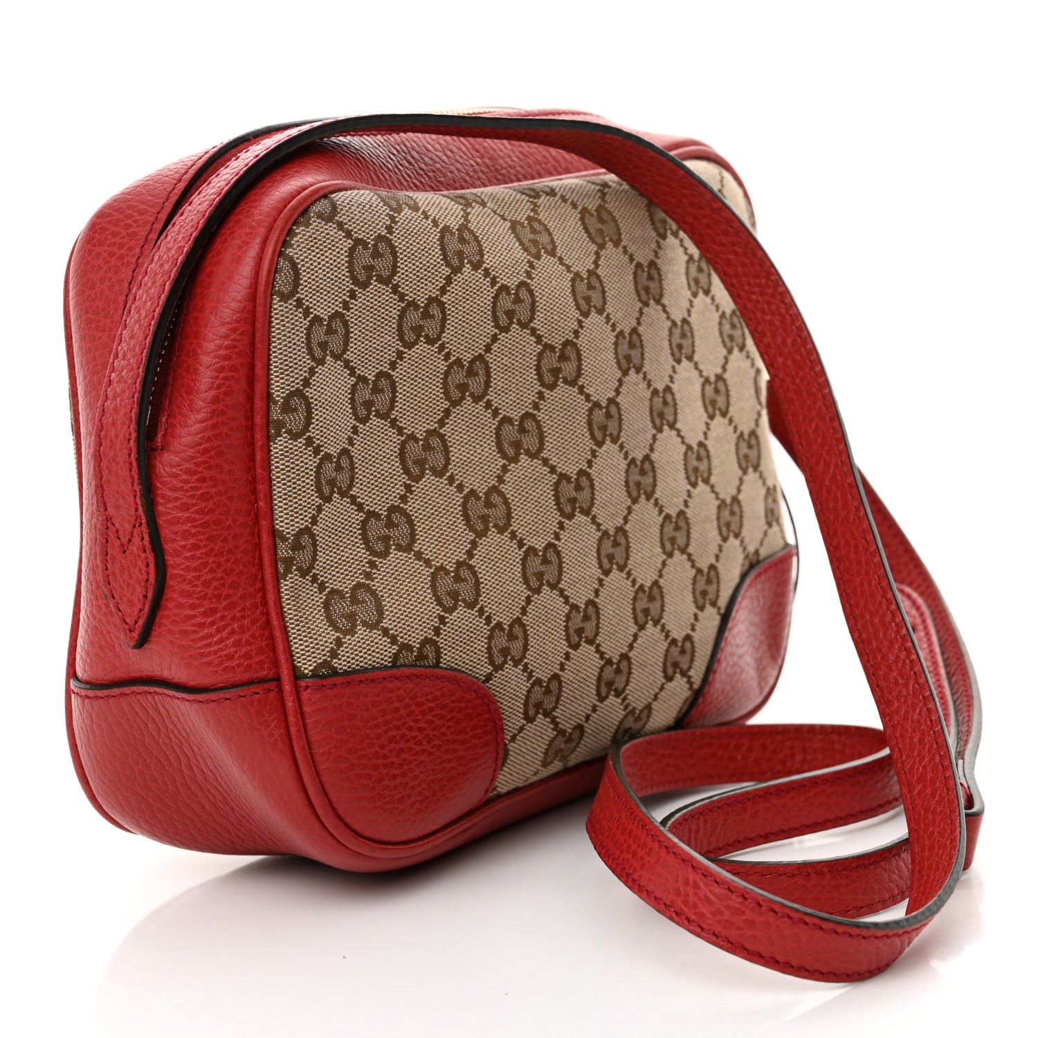 Gucci Monogram Mini Bree Messenger Bag Red 3 of 11