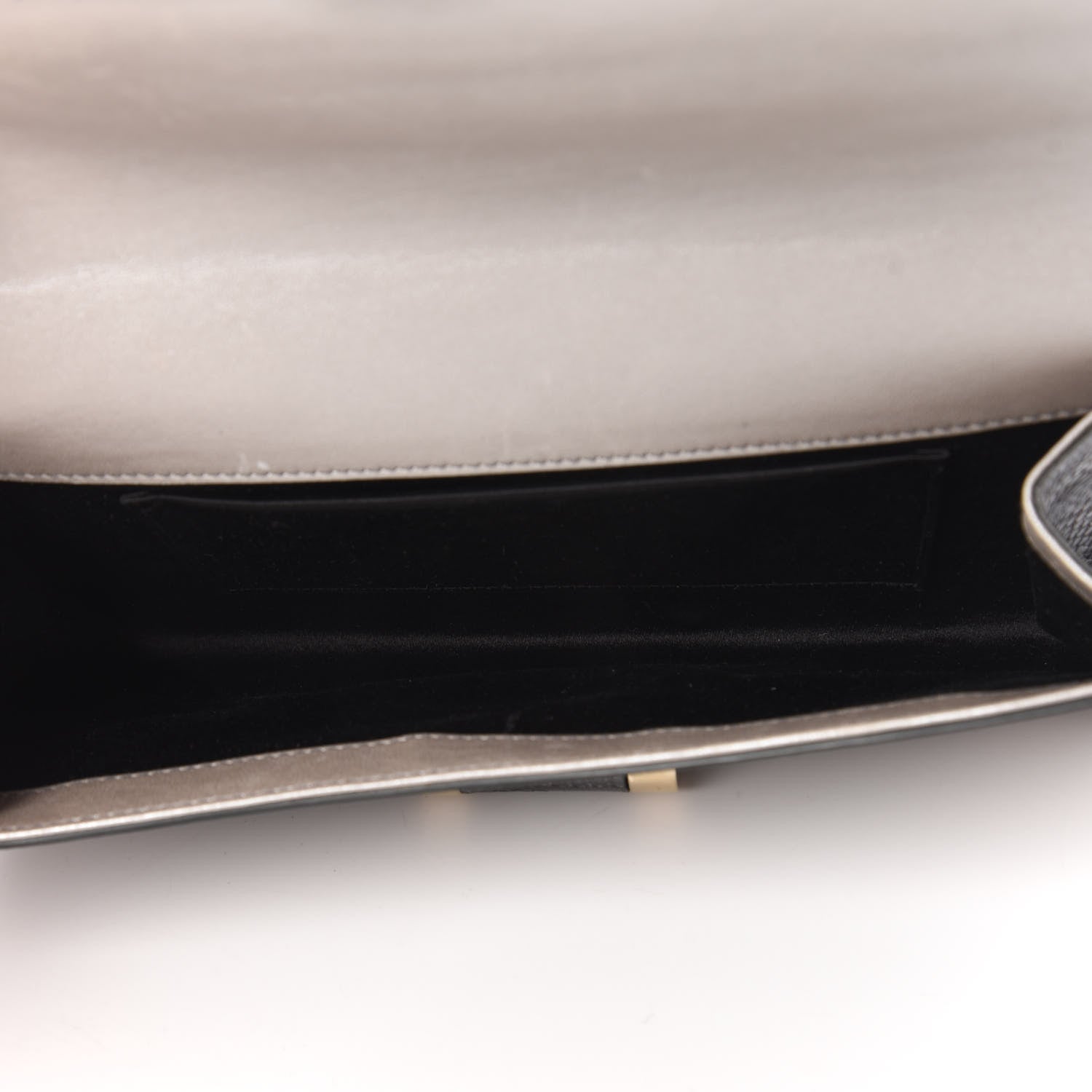 Saint Laurent Ombre Lizard Muse Clutch Silver 5 of 10