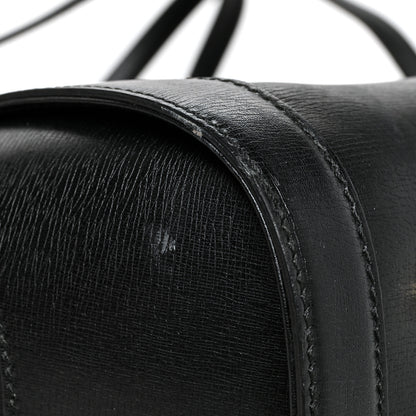 Gucci Calfskin Bamboo Bullet Top Handle Bag Black 11 of 13