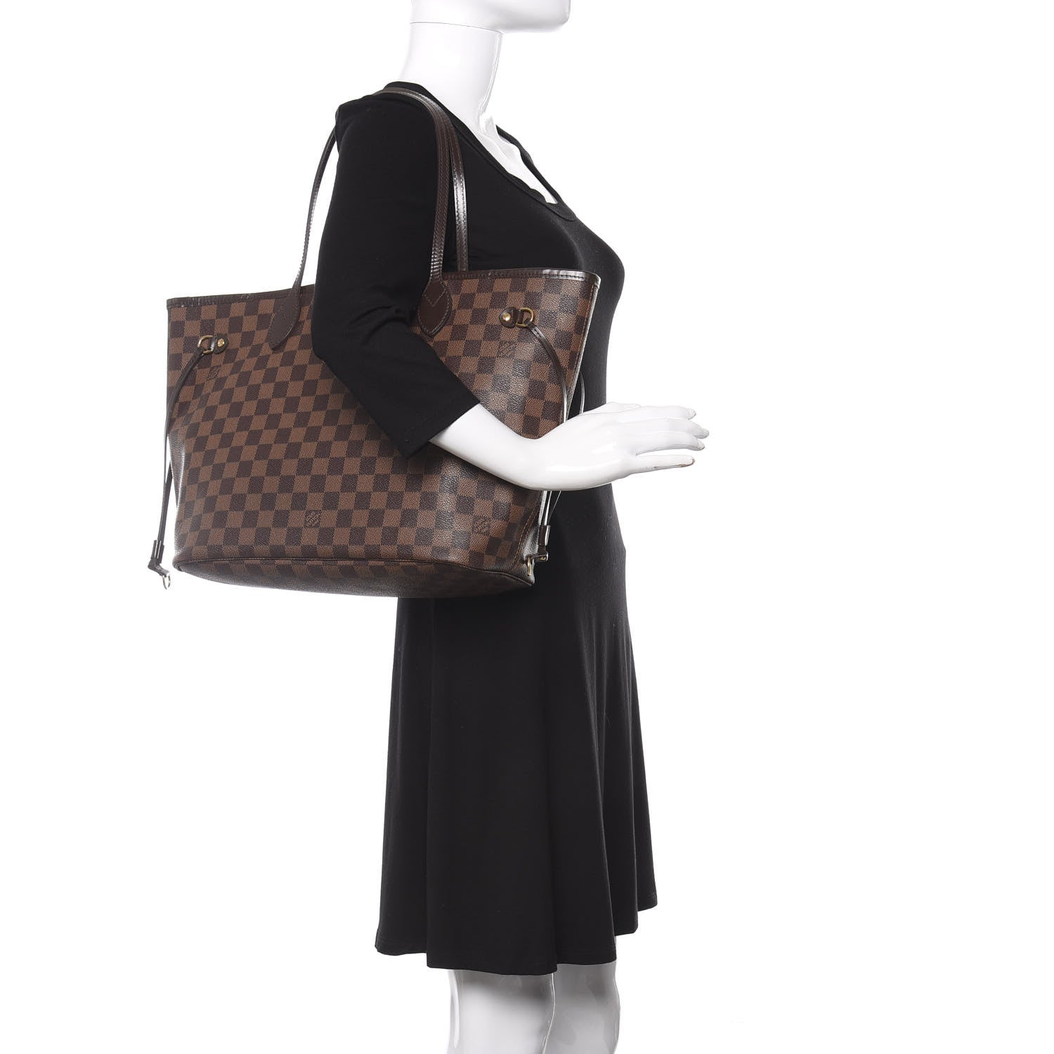 Louis Vuitton Damier Ebene Neverfull MM 2 of 14
