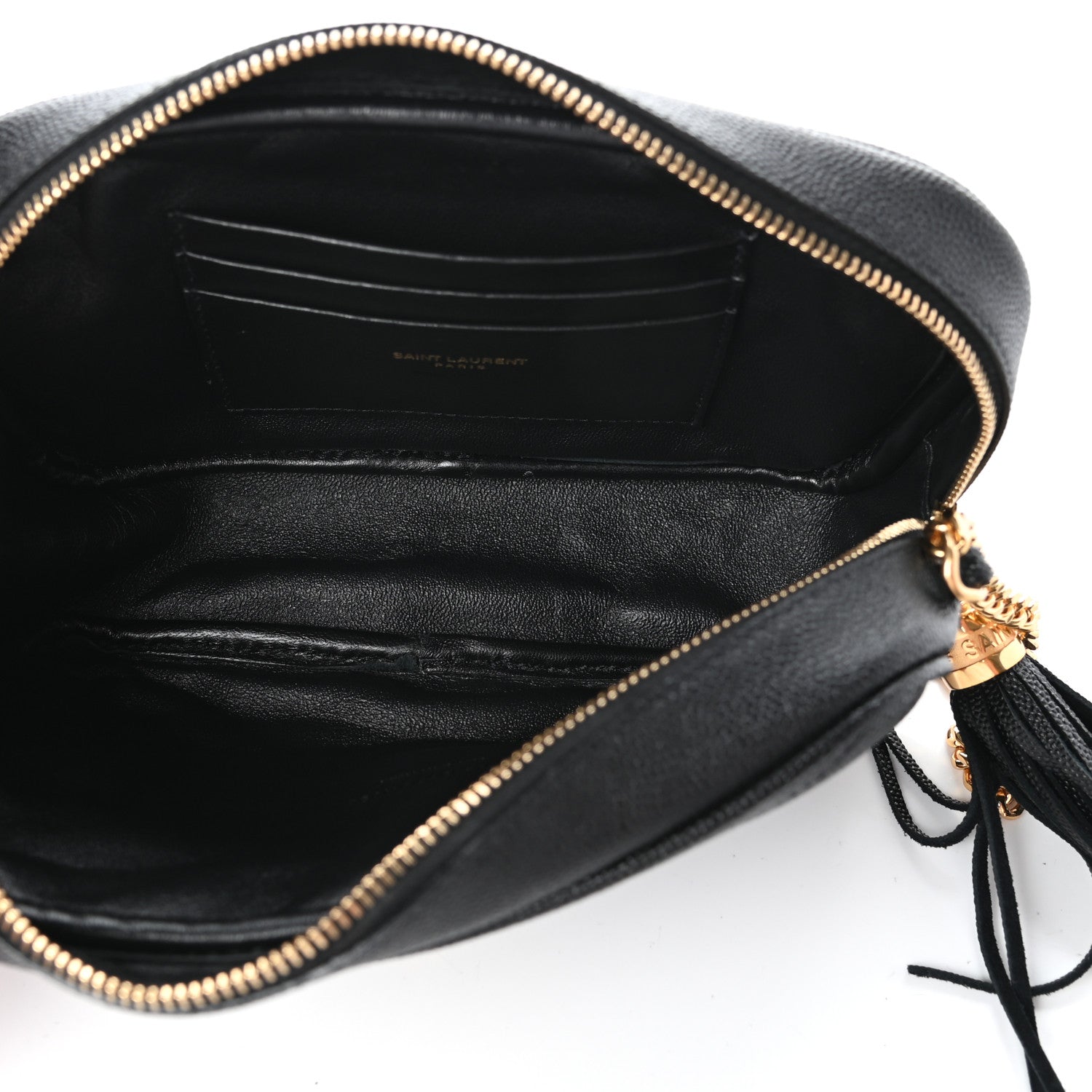 Saint Laurent Grain De Poudre Matelasse Monogram Mini Lou Camera Bag Black 5 of 8