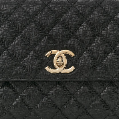Chanel Caviar Quilted Small Coco Handle Flap Black 8 of 10