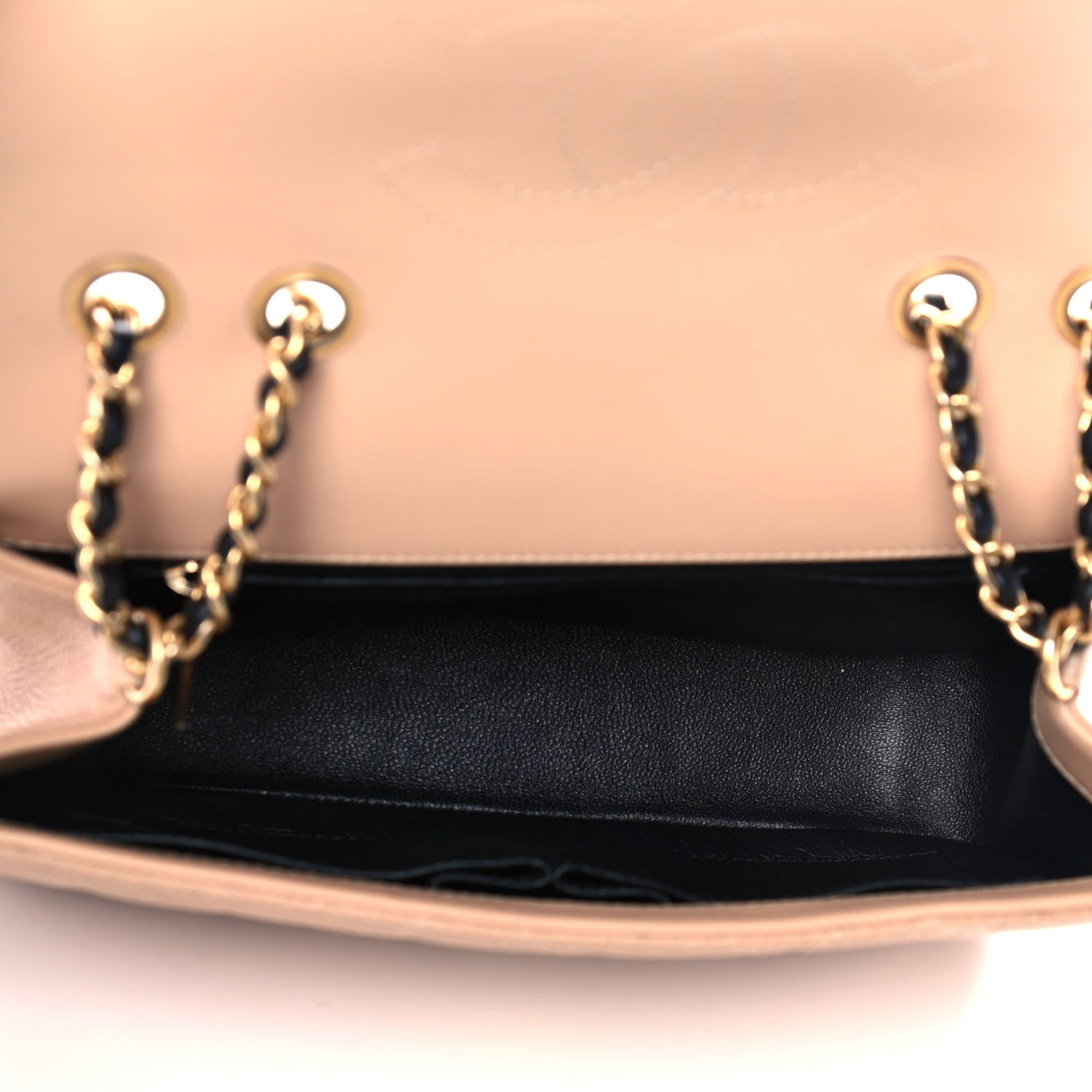 Chanel Caviar Quilted Small CC Filigree Flap Beige Black 5 of 13