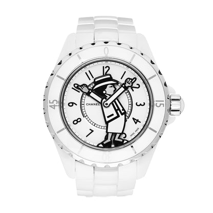 Chanel Stainless Steel Ceramic 38mm J12 Limited Edition Mademoiselle Automatic Watch White 1 of 7