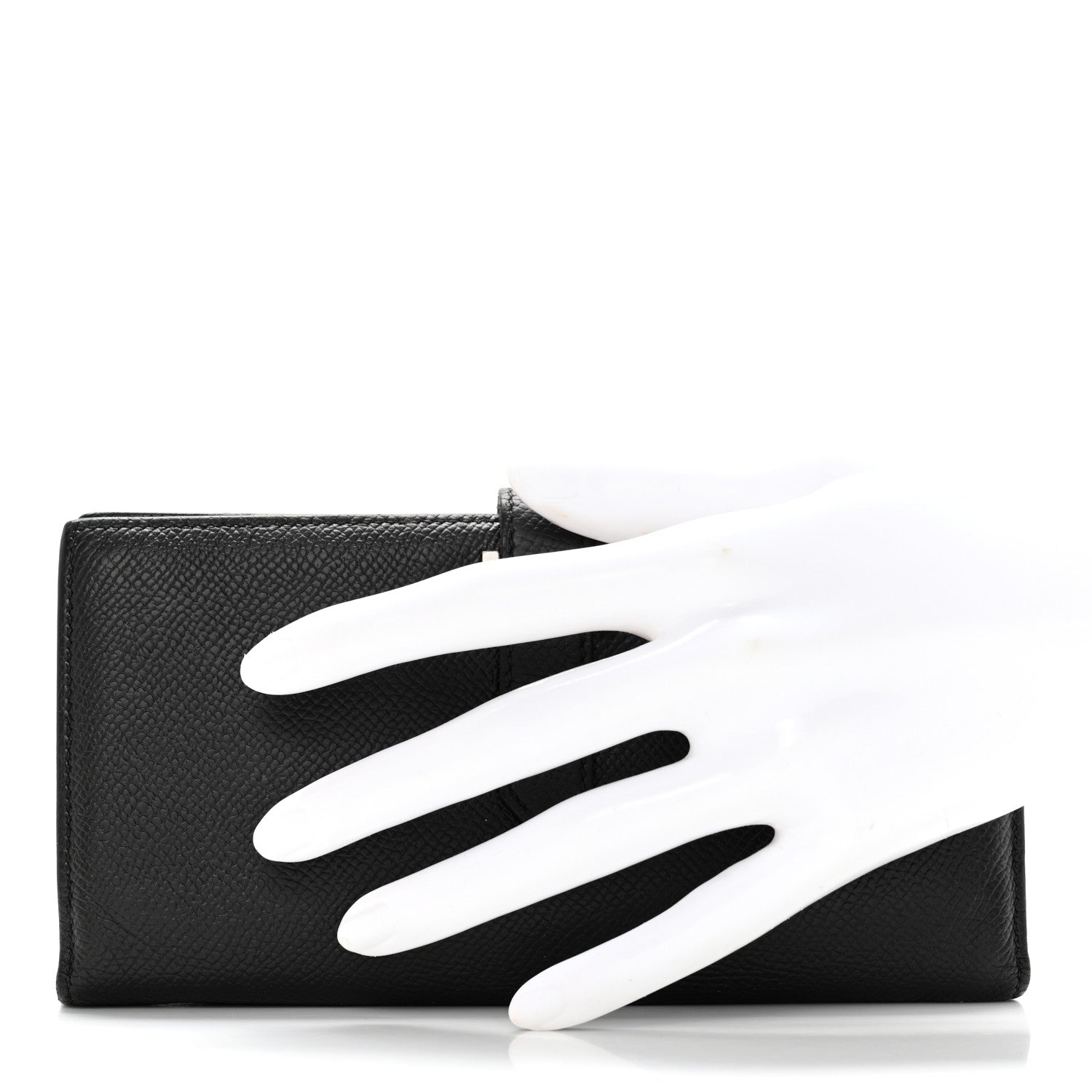 Hermes Epsom Bearn Gusset Wallet Black 2 of 17