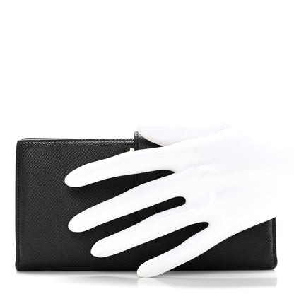 Hermes Epsom Bearn Gusset Wallet Black 2 of 17