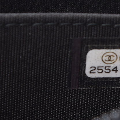 Chanel Caviar Quilted Boy Zip Around Coin Purse Wallet Black 7 of 8