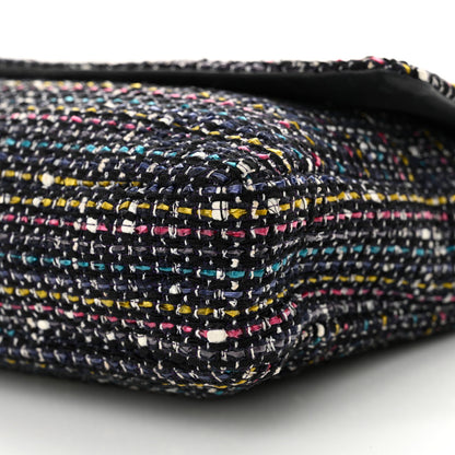 Chanel Tweed Small Messenger Flap Navy 10 of 11