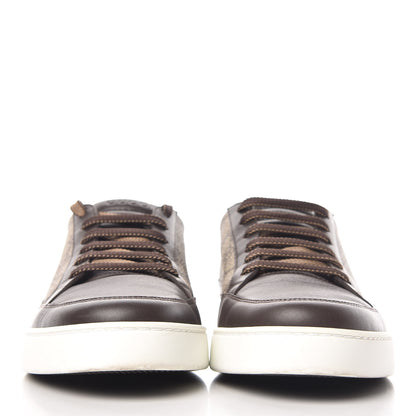 Gucci GG Supreme Monogram Men's Low Top Sneakers 10.5 Brown 2 of 14