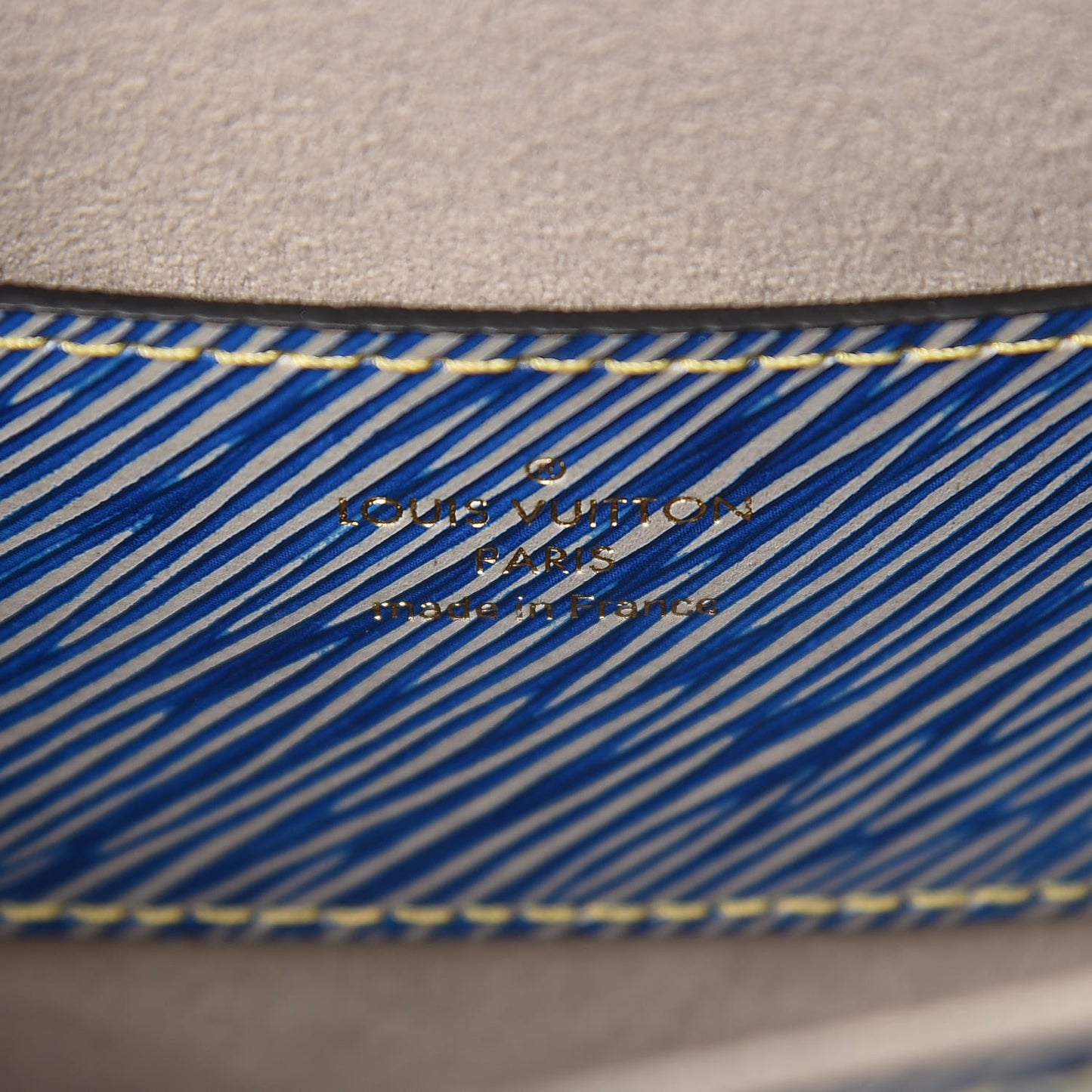 Epi Twist Shoulder Bag MM Denim Light