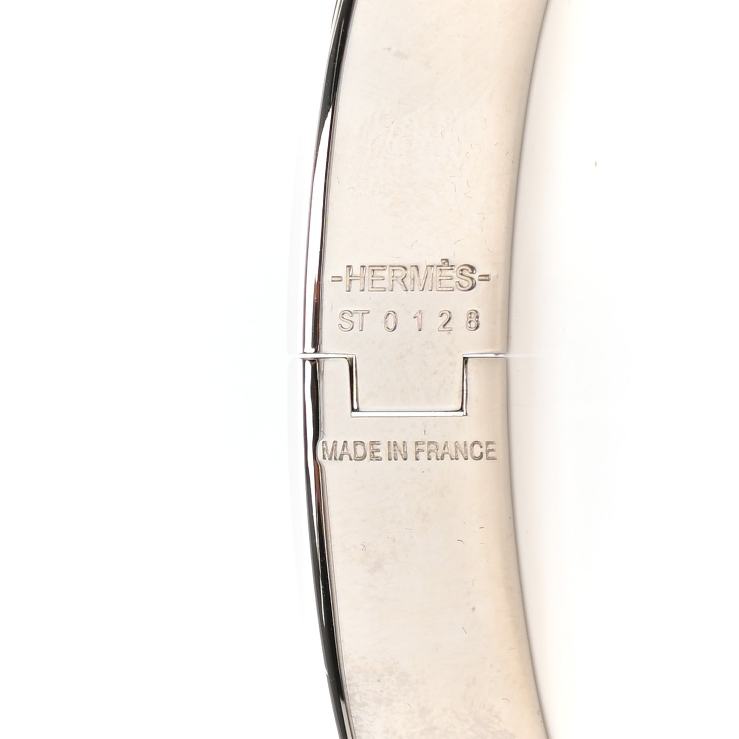 Enamel Narrow Clic Clac H Bracelet GM Black