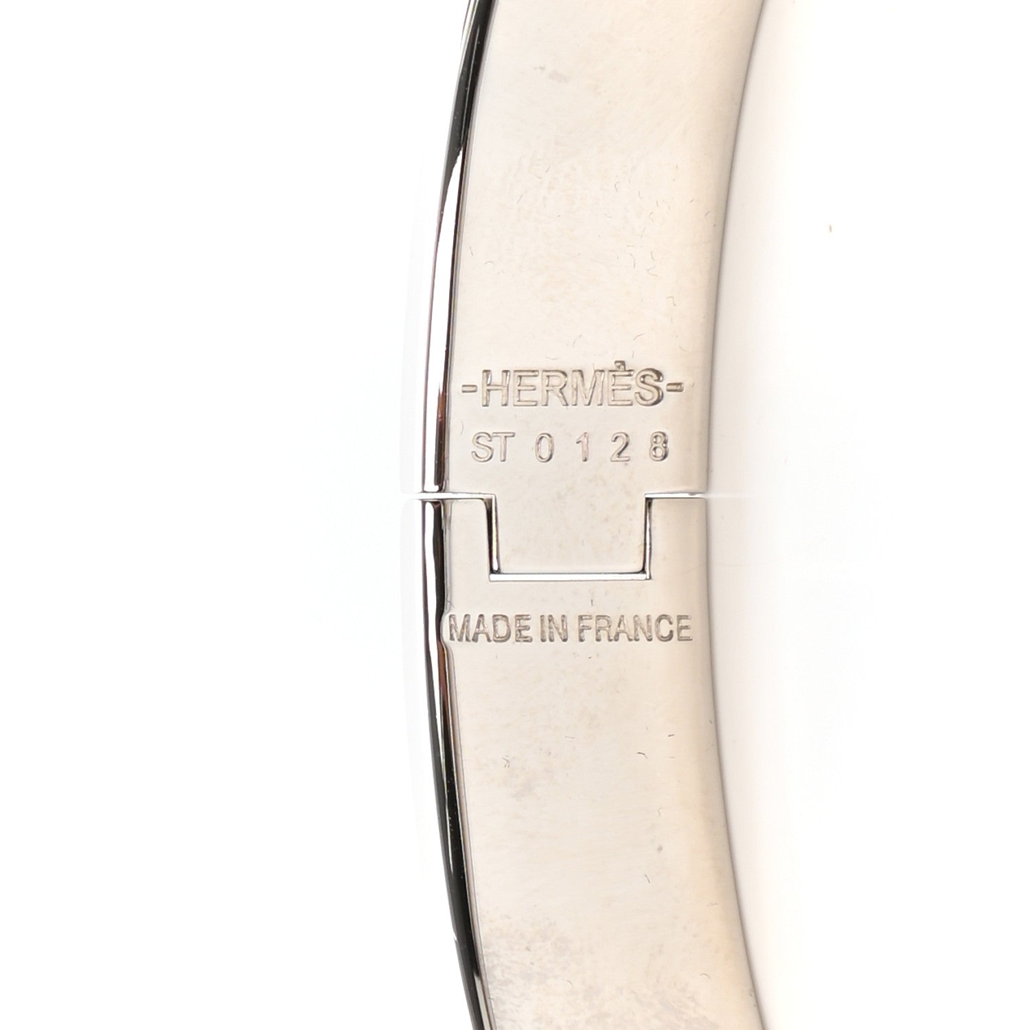 Hermes Enamel Narrow Clic Clac H Bracelet GM Black 4 of 5