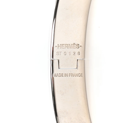 Hermes Enamel Narrow Clic Clac H Bracelet GM Black 4 of 5