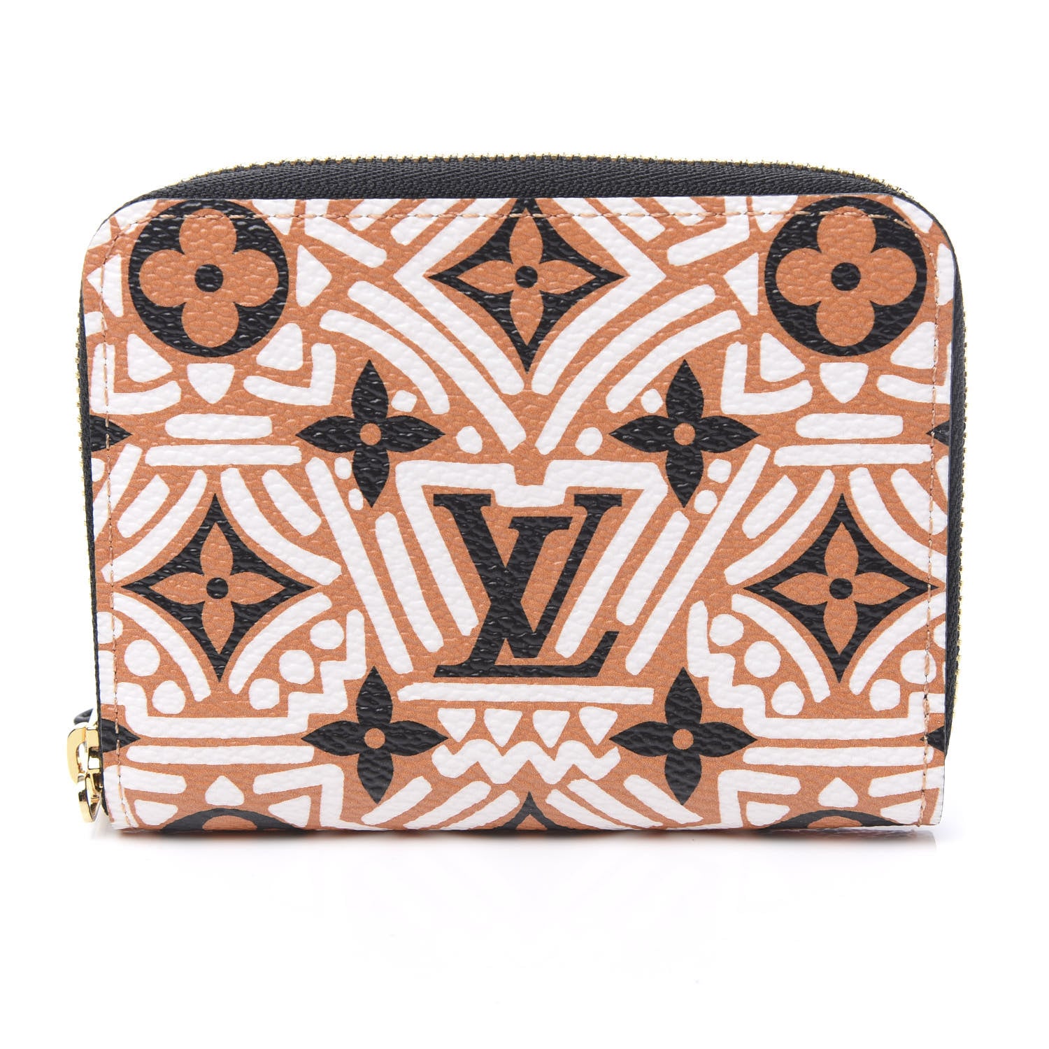 Louis Vuitton Monogram Giant Crafty Zippy Coin Purse Creme Caramel 7 of 10