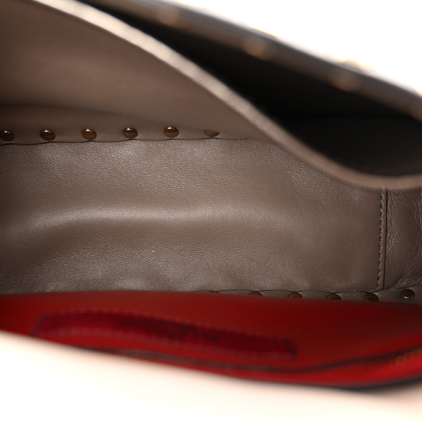 Metallic Lambskin Medium Rockstud Spike Shoulder Bag  Sasso