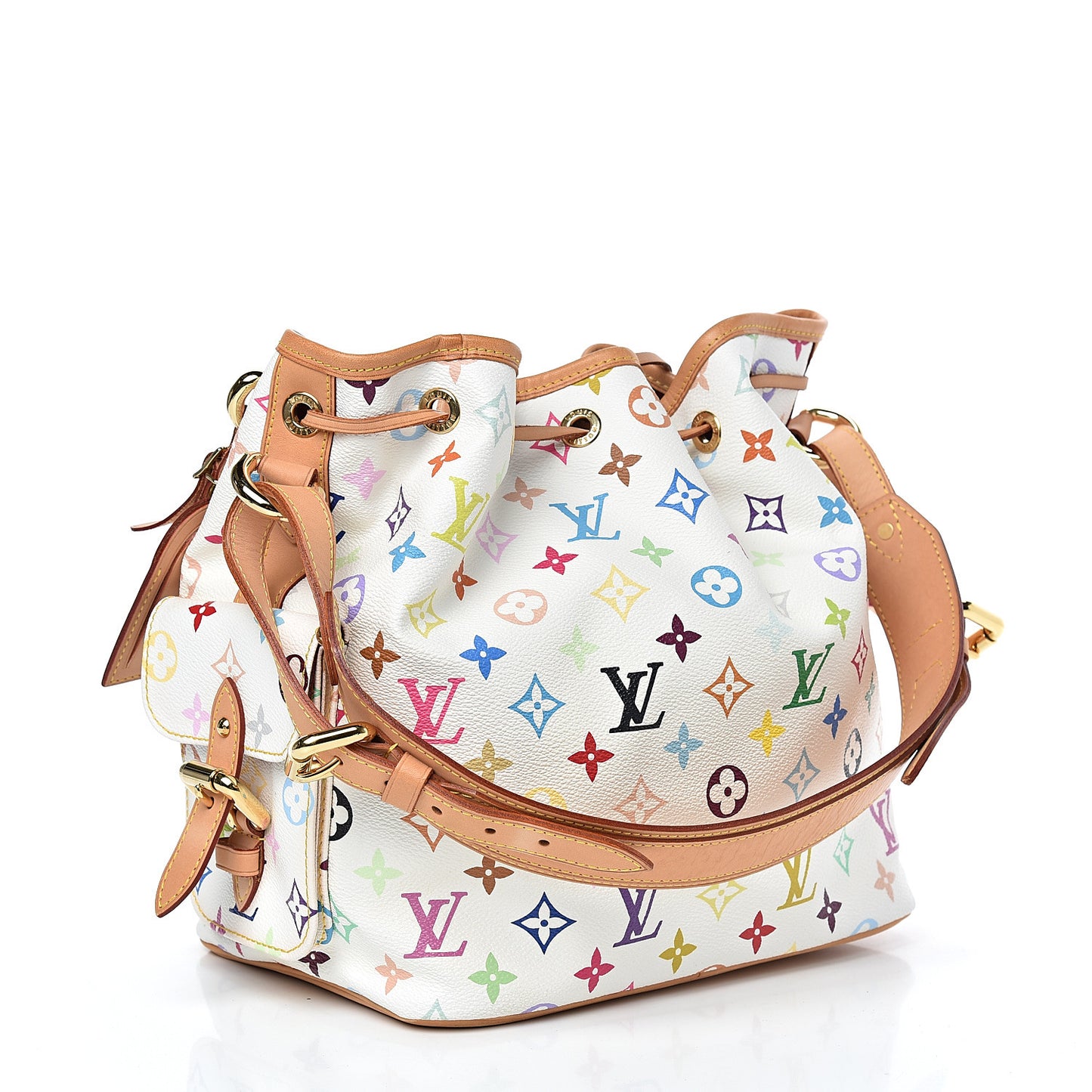 Monogram Multicolor Petit Noe White