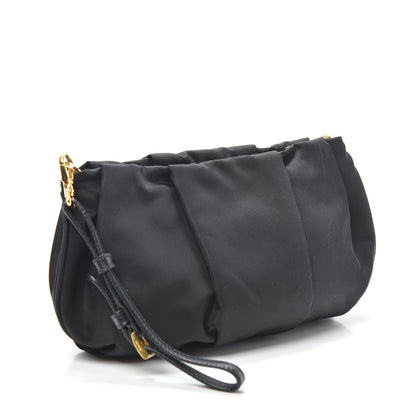 Prada Tessuto Nylon Bow Wristlet Black 3 of 8