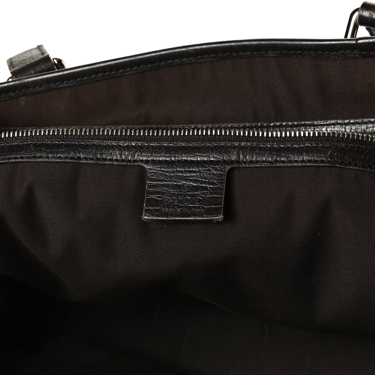 Gucci Monogram Medium Jolicoeur Tote Dark Brown 6 of 20