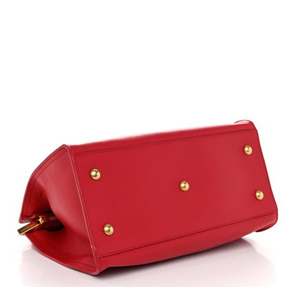 Saint Laurent Calfskin Small Classic Y Cabas Red 4 of 10