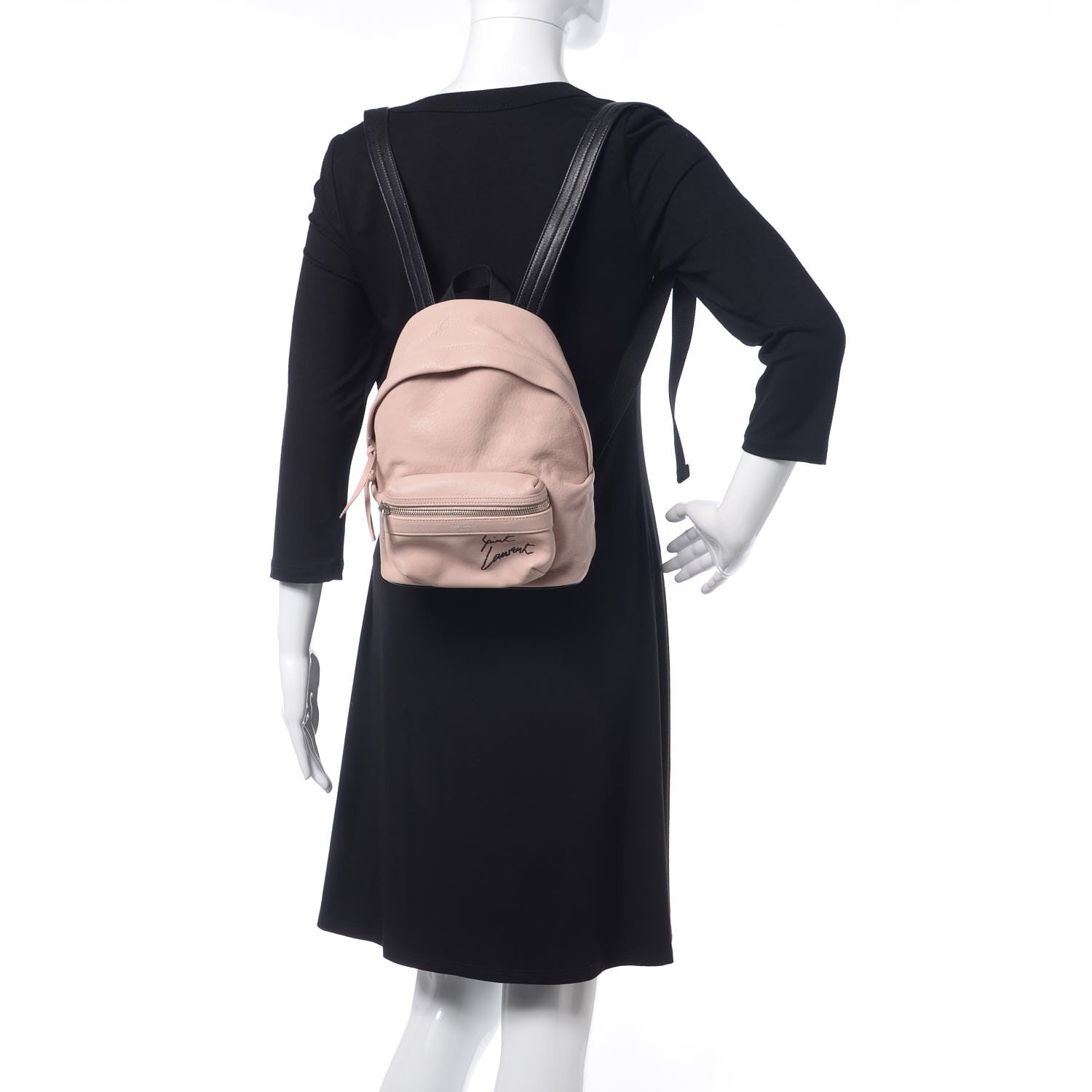 Saint Laurent Lambskin Mini Toy City Backpack Pink 2 of 9