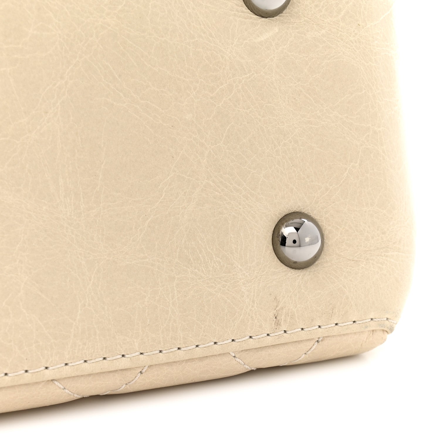 Chanel Glazed Calfskin Quilted Medium Lady Pearly Flap Light Beige 11 of 11