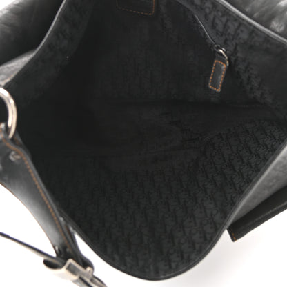 Christian Dior Calfskin Medium Gaucho Double Saddle Bag Black 13 of 21
