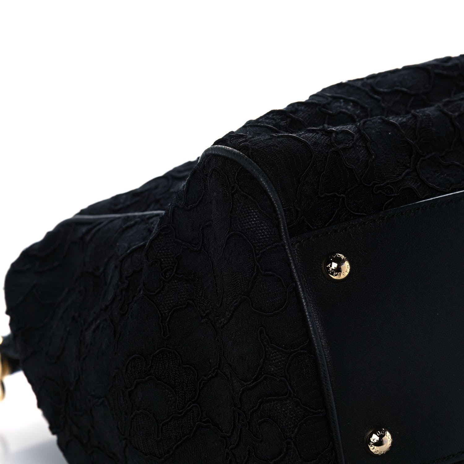Dolce & Gabbana Calfskin Lace Miss Sicily Satchel Black 10 of 14