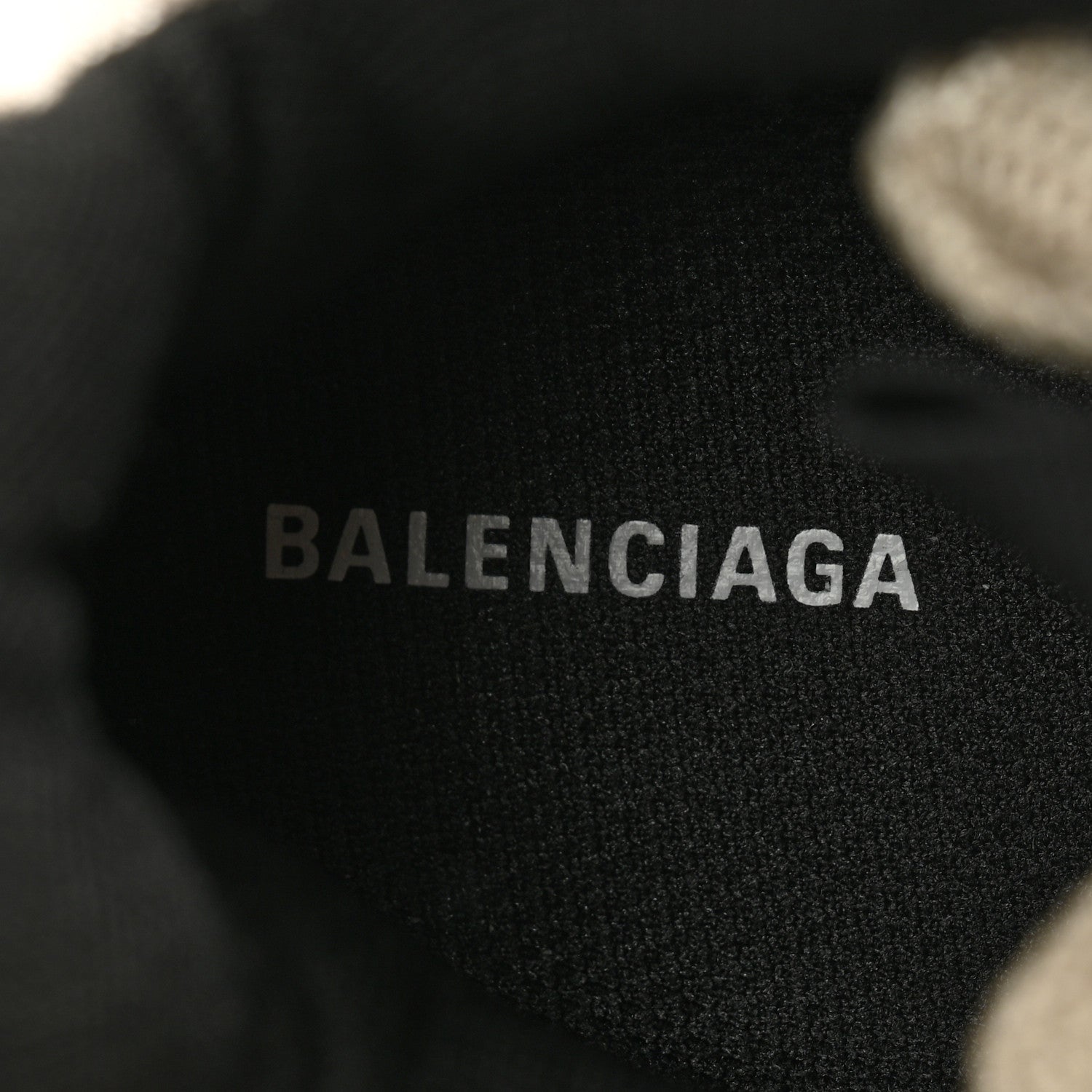 Balenciaga Fabric Mesh Womens Triple S Sneakers 39 Beige Black 6 of 10