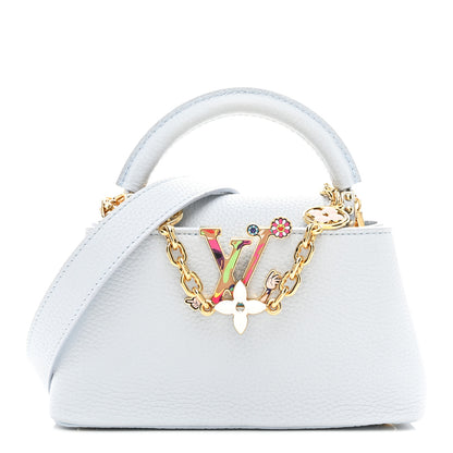 Louis Vuitton LV X TM Taurillon Capucines East West Mini Olympe Blue 1 of 9