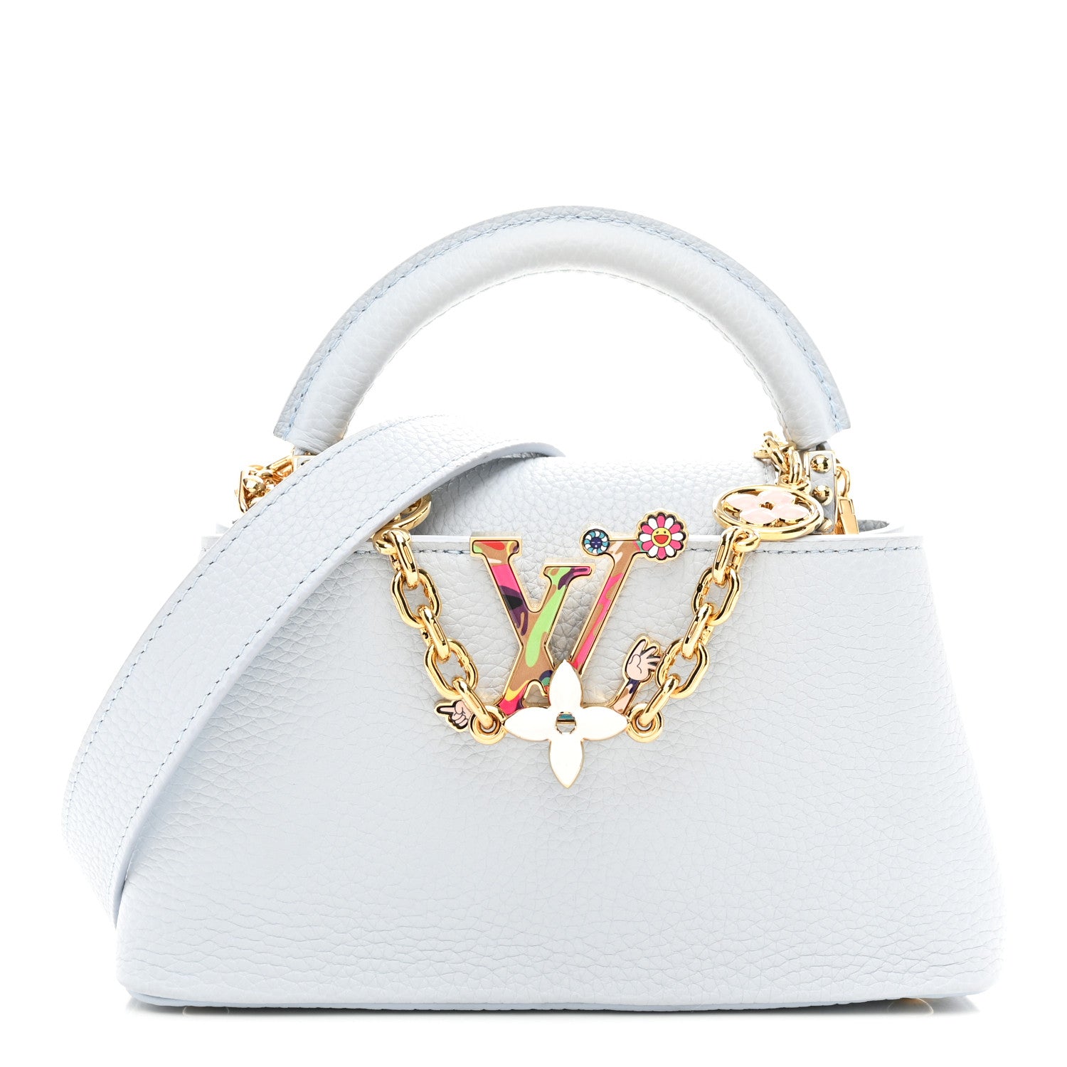 Louis Vuitton LV X TM Taurillon Capucines East West Mini Olympe Blue 1 of 9
