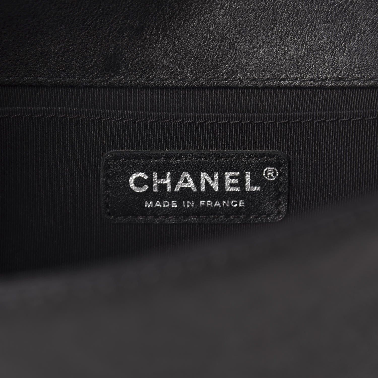 Chanel Calfskin Quilted Medium Boy Top Handle Flap Black 9 of 11