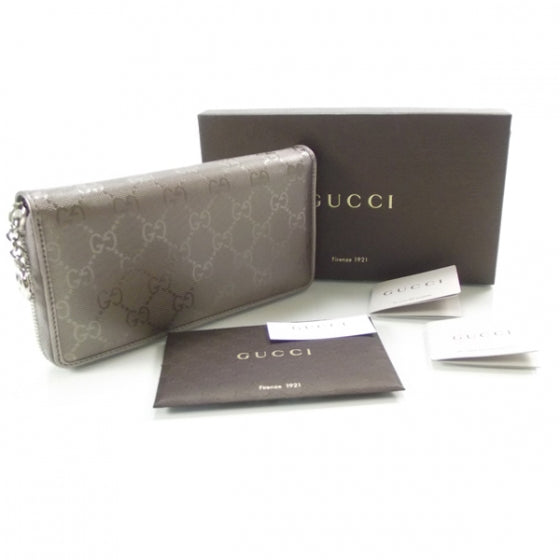 Imprime Monogram Zip Around Wallet Metallic Mauve