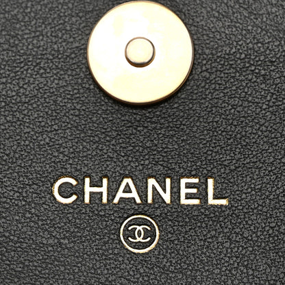Chanel Lambskin Quilted 19 Flap Clutch Black 6 of 12