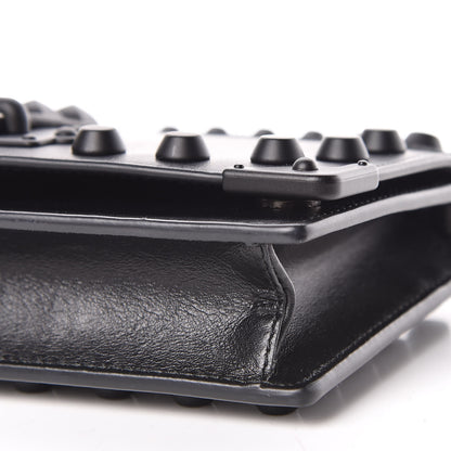 Prada City Calfskin Cahier Studded Mini Bag Black 7 of 12