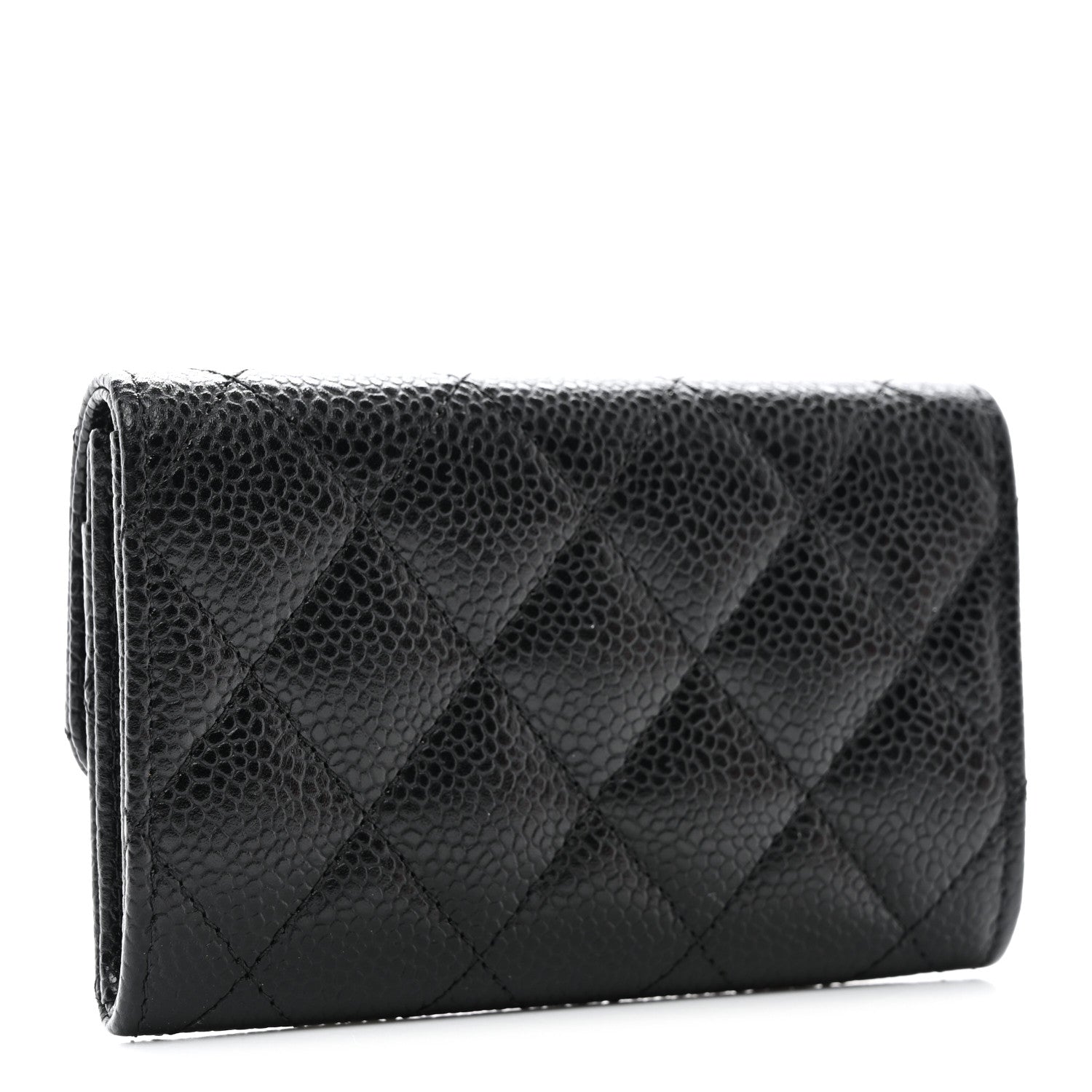 Chanel Caviar Quilted Flap Card Holder Black 3 of 9