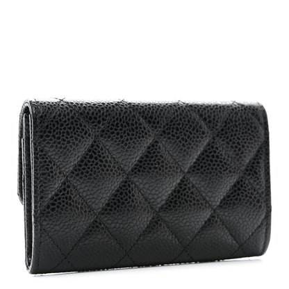 Chanel Caviar Quilted Flap Card Holder Black 3 of 9