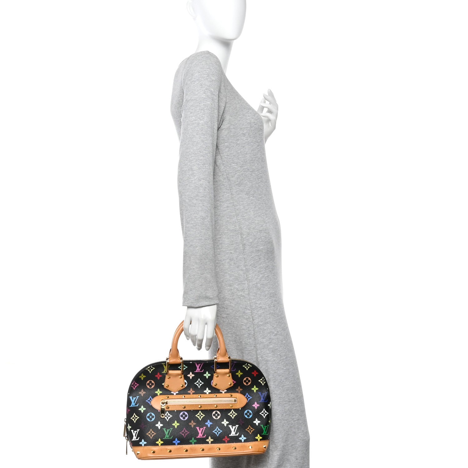 Louis Vuitton Monogram Multicolor Alma Black 2 of 11