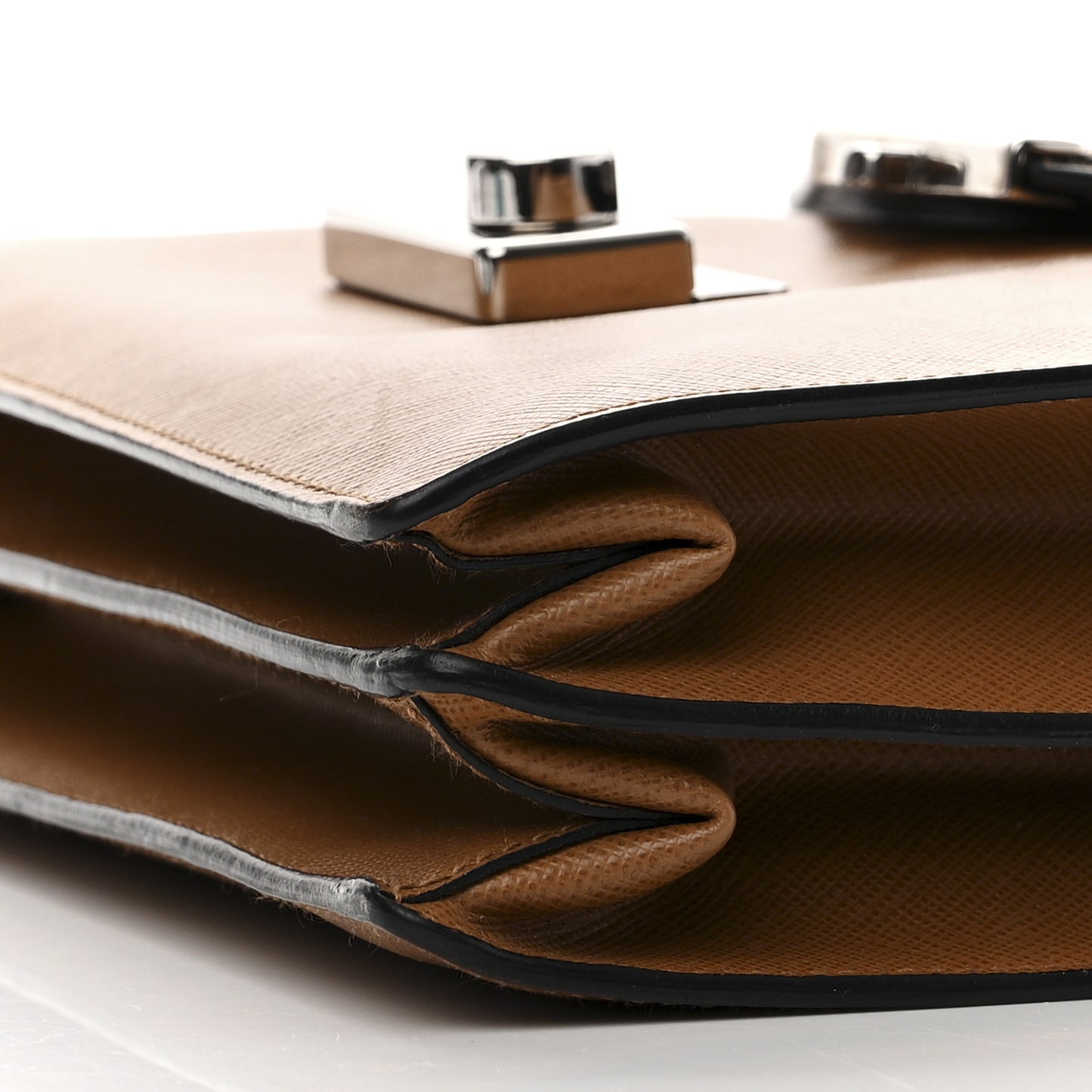 Saffiano Sound Shoulder Bag Caramel