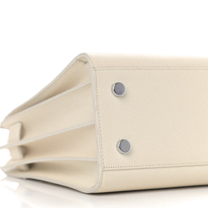 Saint Laurent Grained Calfskin Baby Sac De Jour White 8 of 28