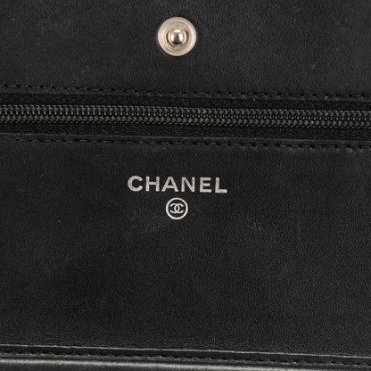 Chanel Calfskin Quilted Cambon Wallet On Chain WOC Black 6 of 8